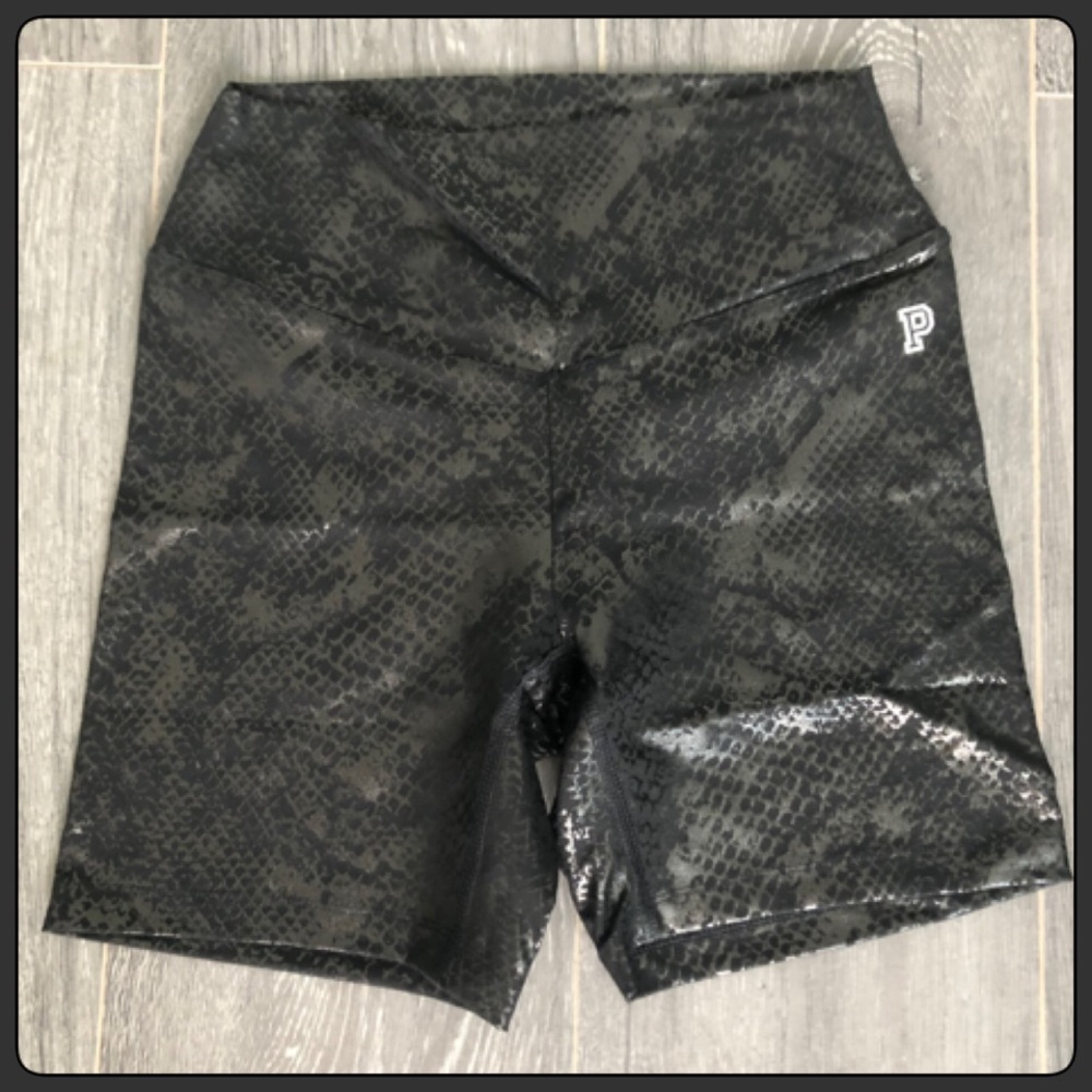 New PINK snakeskin print shorts